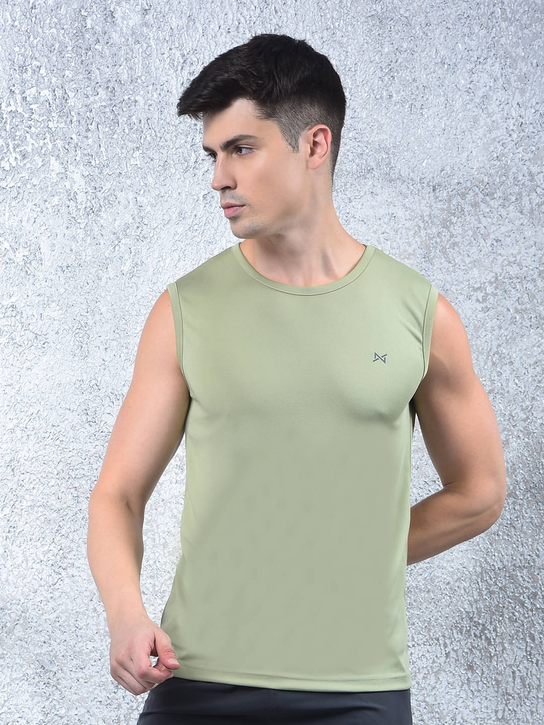     			Force NXT Green Polyester Regular Fit Men's Tanks ( Pack of 1 )