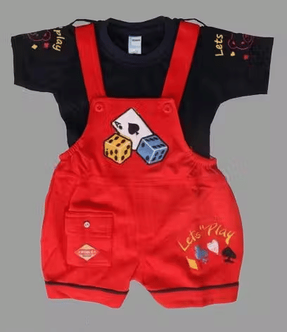     			GENERIC BALAJII FASHION Pack of 1 Baby Boys Cotton Blend T-Shirt & Shorts Set ( Red )