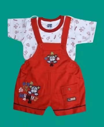     			GENERIC BALAJII FASHION Pack of 1 Baby Boys Cotton Blend T-Shirt & Shorts Set ( Red )