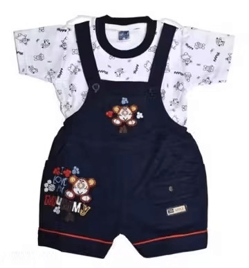     			GENERIC BALAJII FASHION Pack of 1 Baby Boys Cotton Blend T-Shirt & Shorts Set ( Navy )