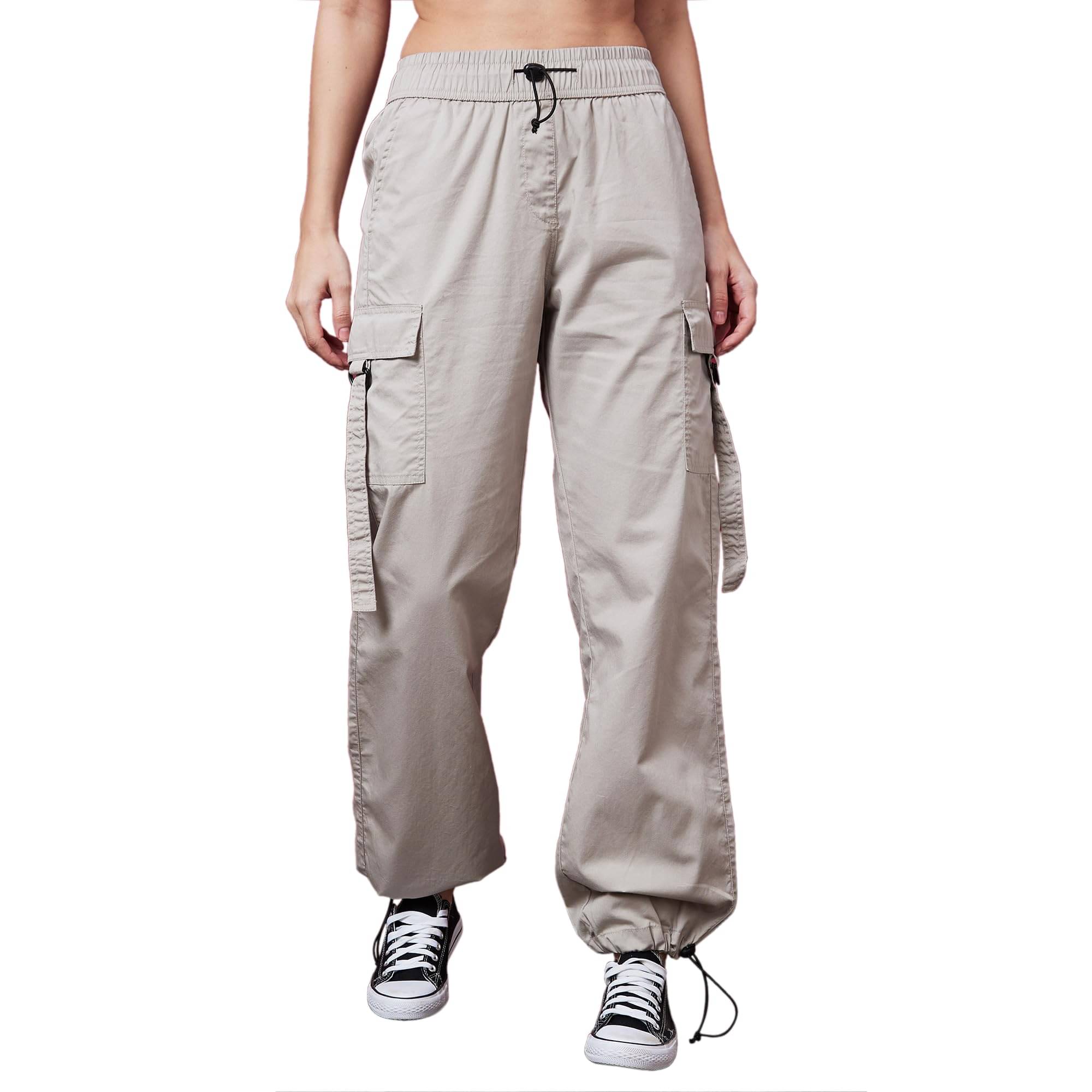    			Globus Women Cotton Blend Casual Trousers ( Grey )
