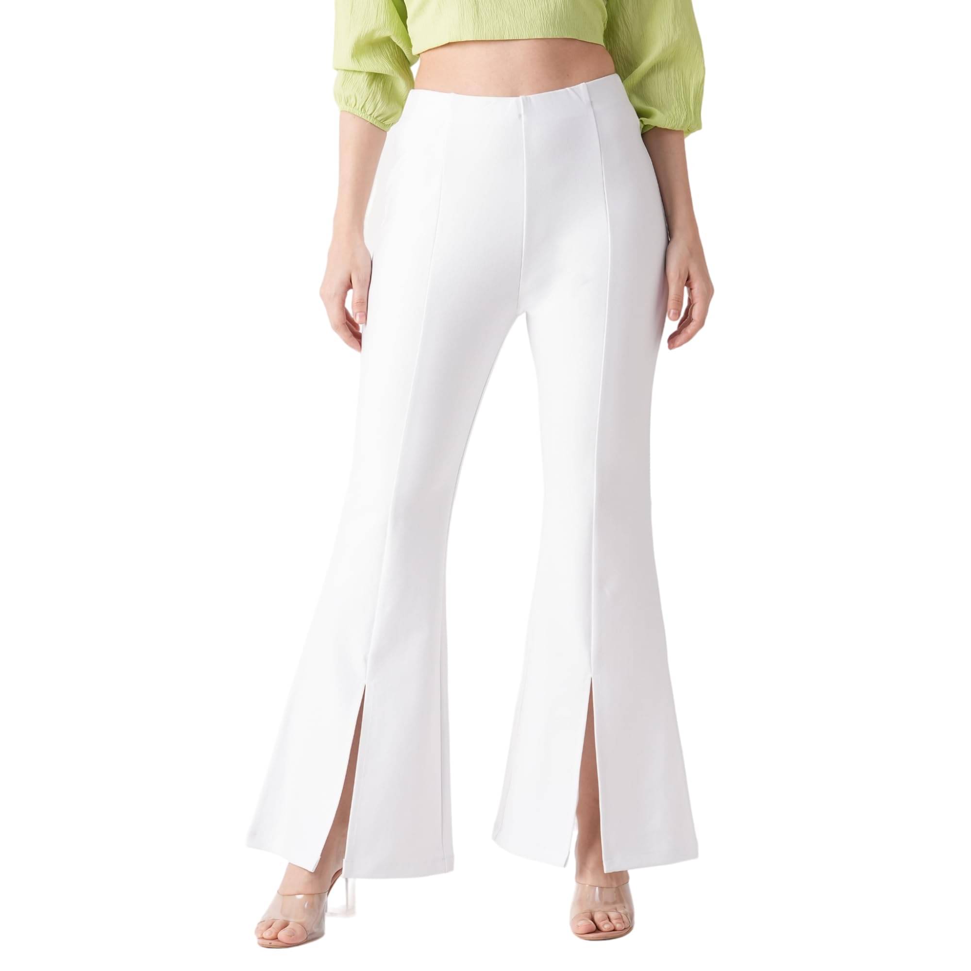     			Globus Women Viscose Casual Trousers ( White )