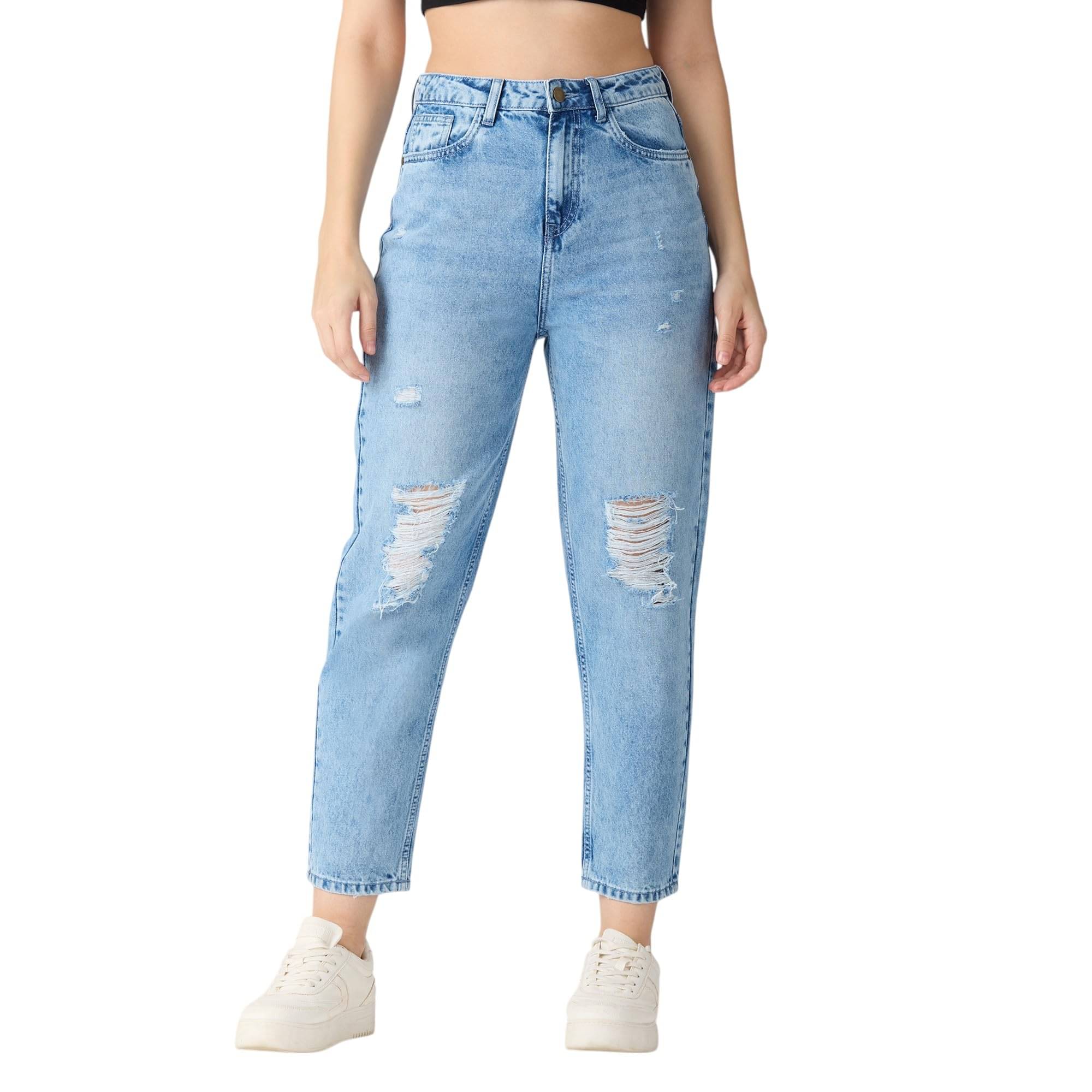     			Globus Women's Regular Fit High-Rise Jeans ( Blue )