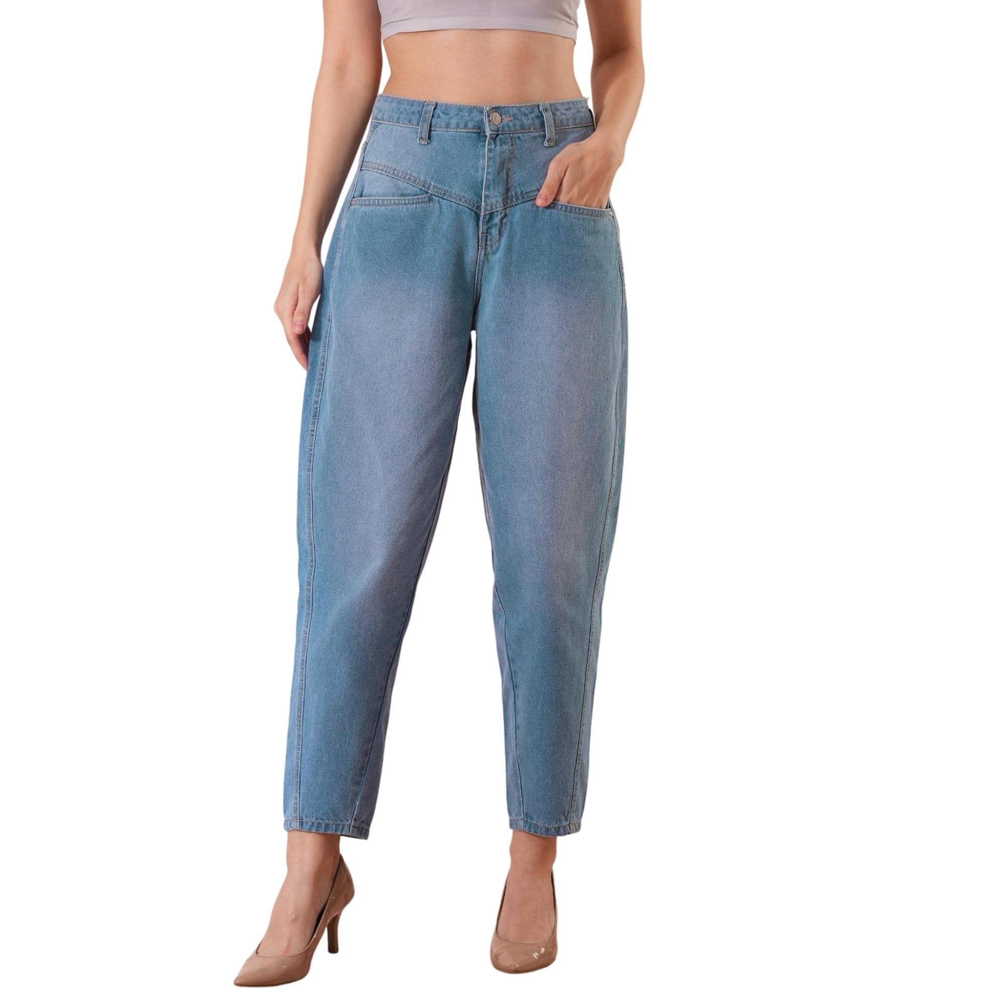     			Globus Women's Regular Fit High-Rise Jeans ( Blue )