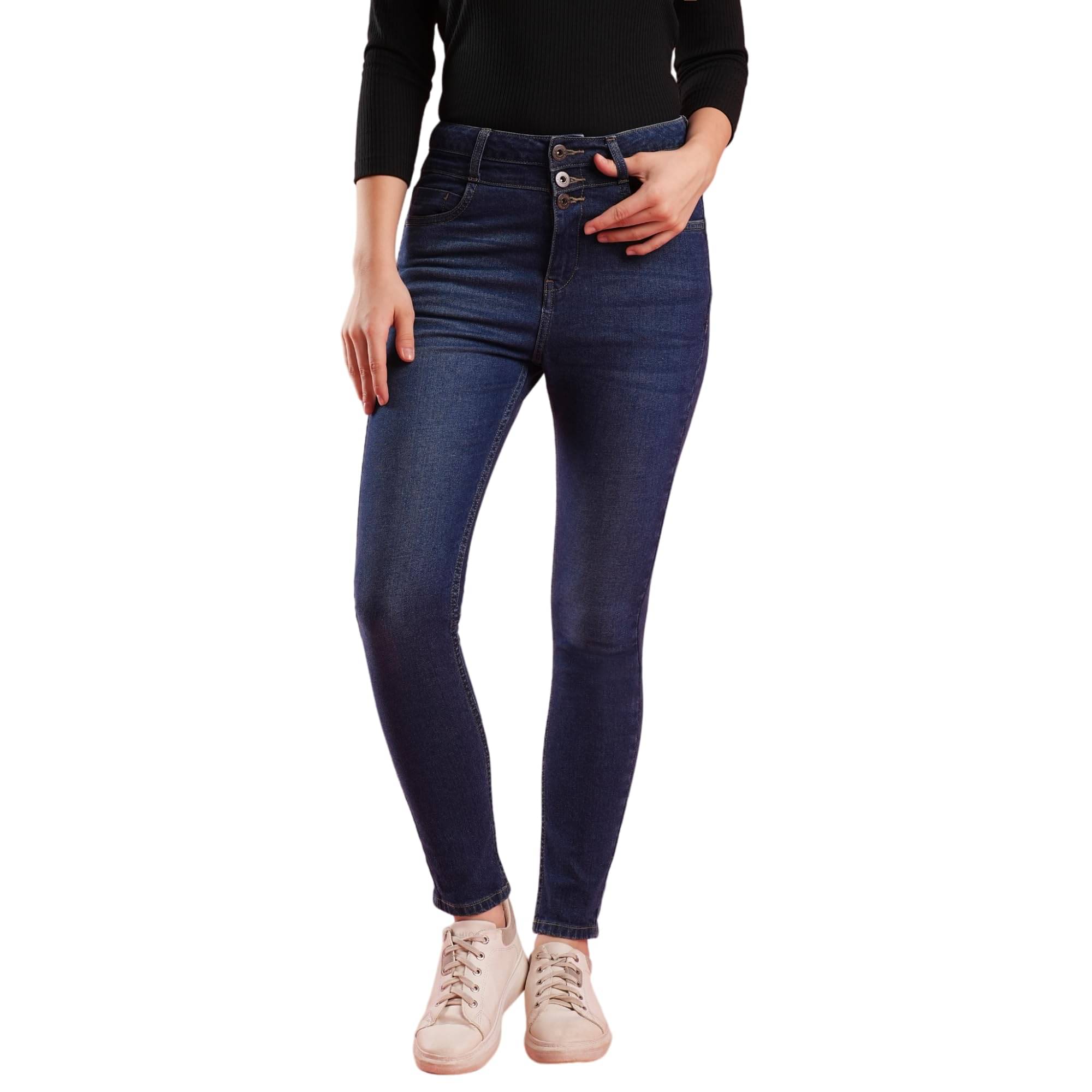     			Globus Women's Regular Fit High-Rise Jeans ( Blue )