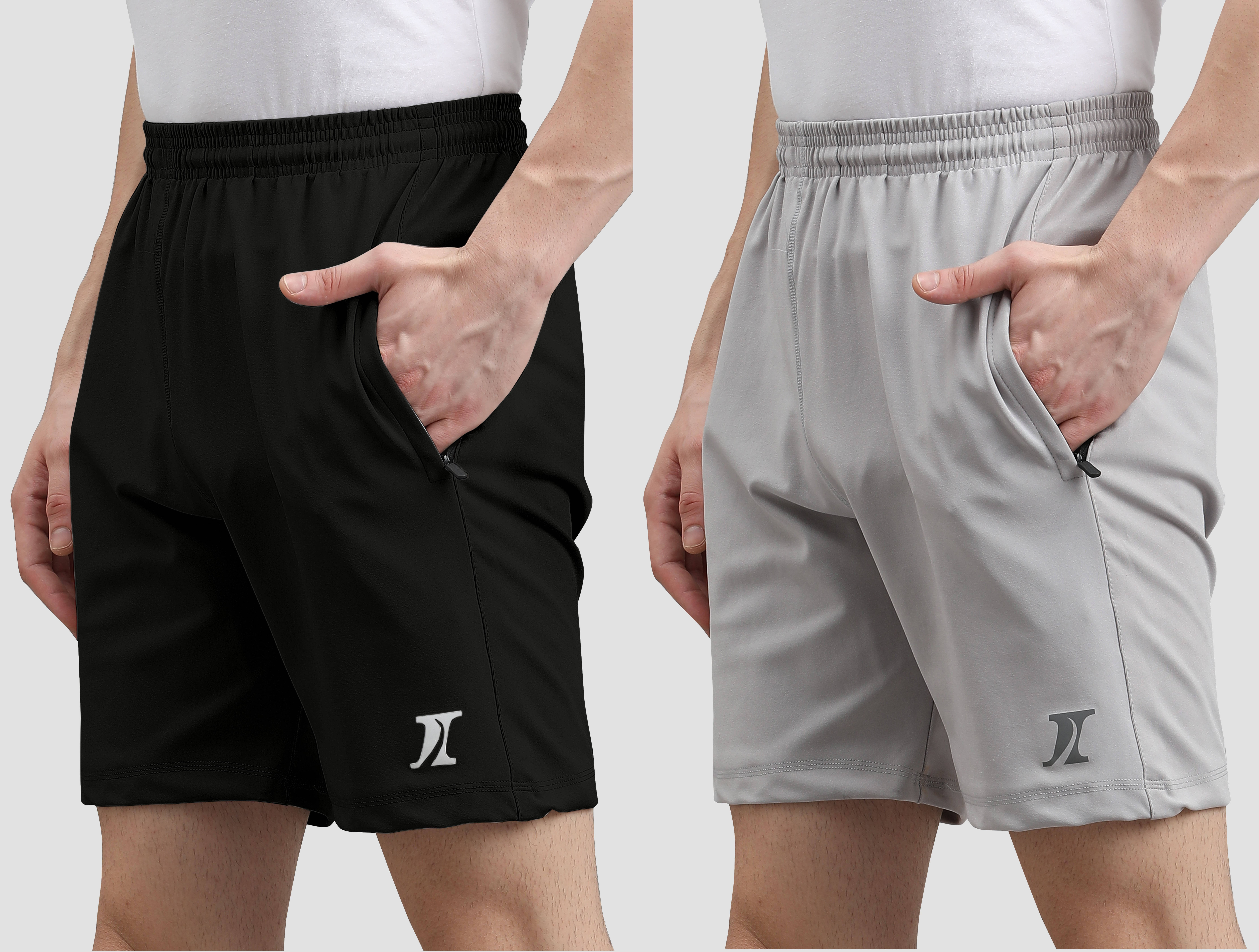     			INDICLUB Multicolor 10 Lycra Men's Shorts ( Pack of 2 )