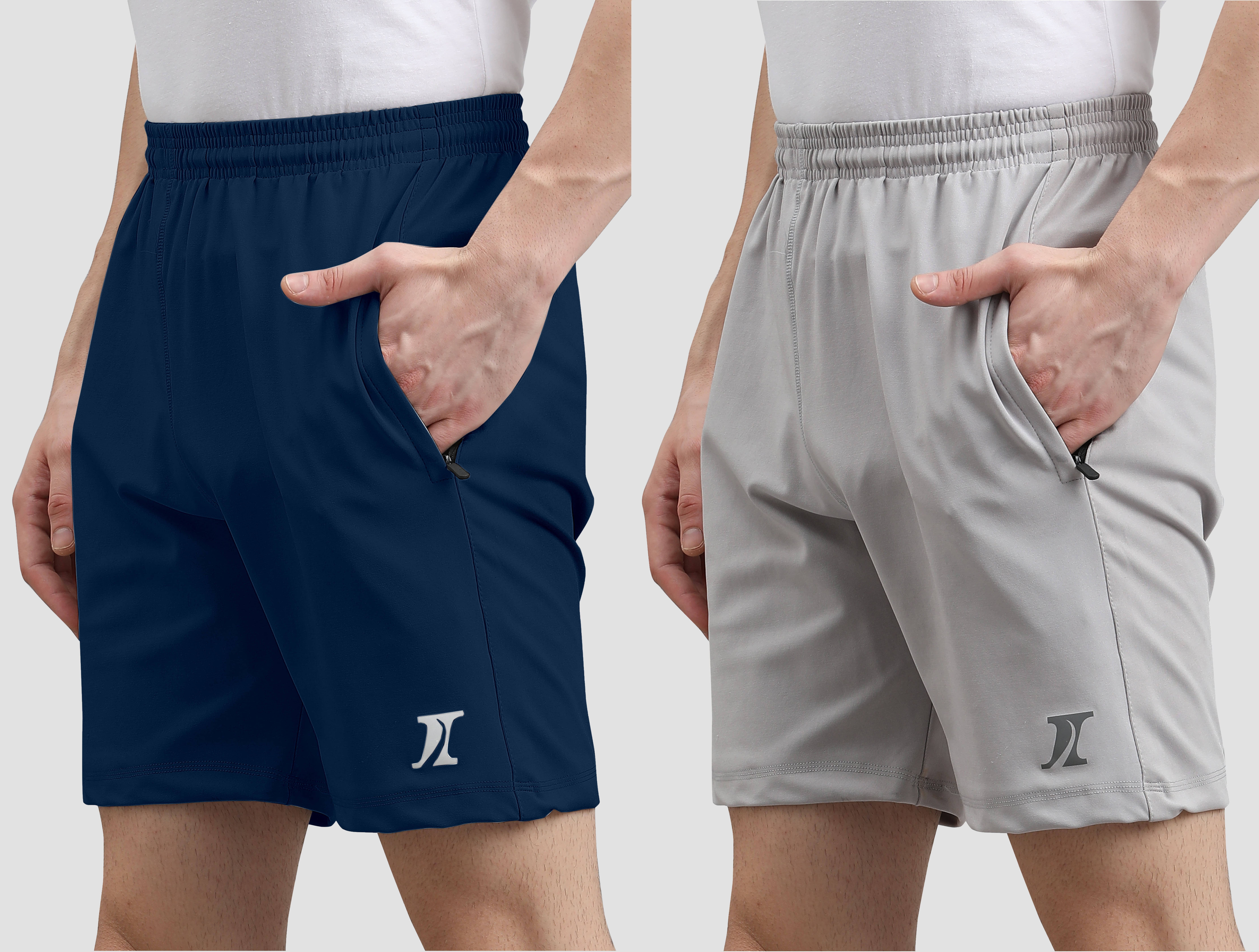 INDICLUB Multicolor 7 Lycra Men's Shorts ( Pack of 2 ) - Shorts | Buy online on ZillyBuy