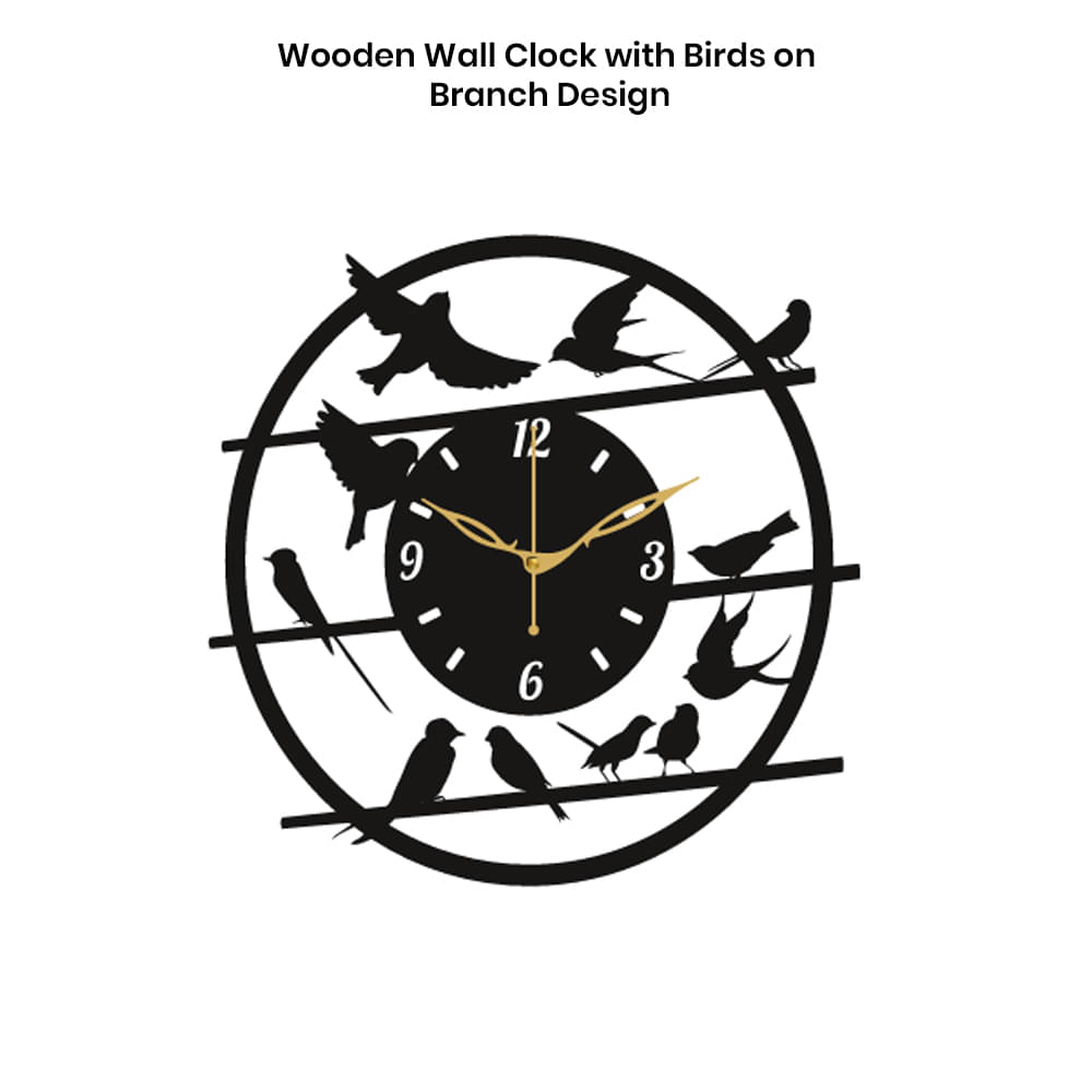     			Ikshaam Sarees Assymetric Analog Wall Clock