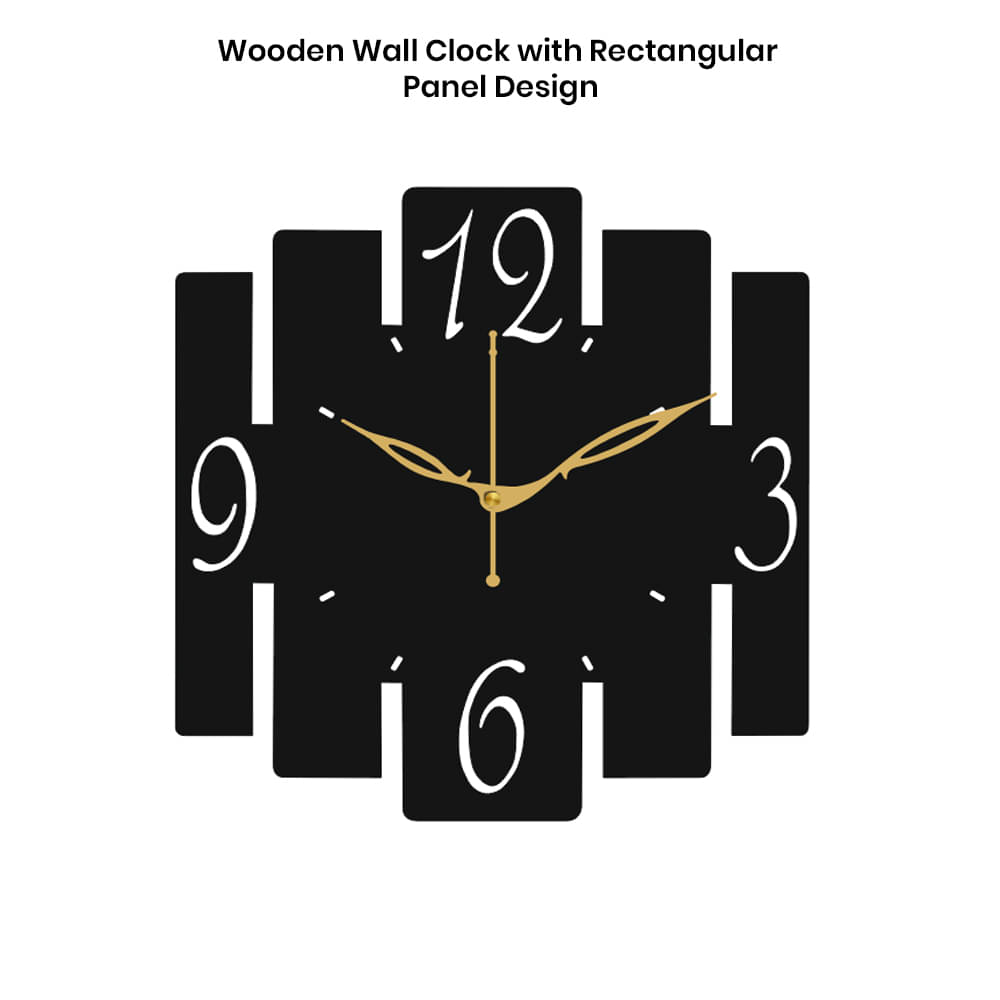     			Ikshaam Sarees Assymetric Analog Wall Clock