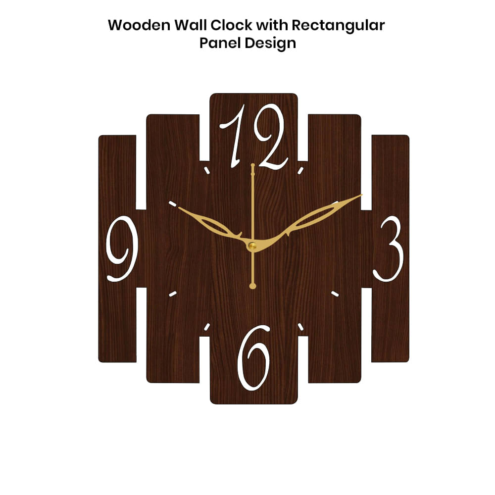     			Ikshaam Sarees Assymetric Analog Wall Clock