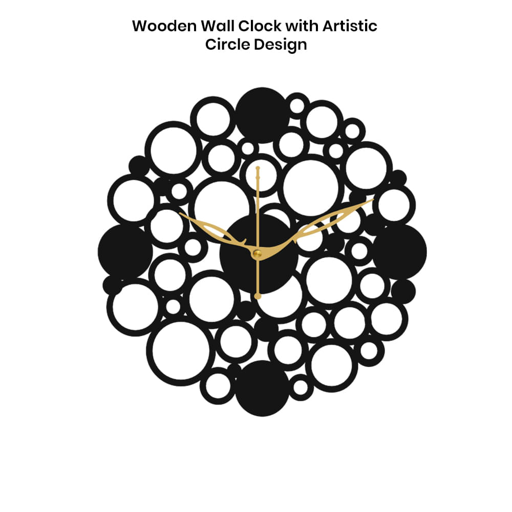     			Ikshaam Sarees Assymetric Analog Wall Clock