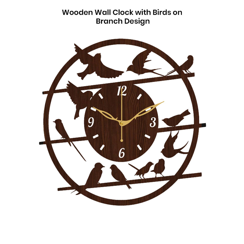     			Ikshaam Sarees Assymetric Analog Wall Clock