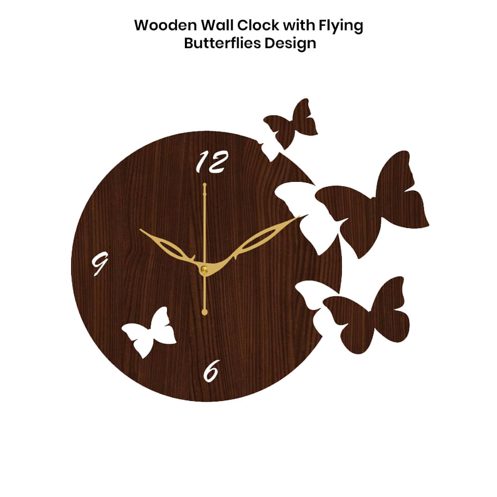     			Ikshaam Sarees Assymetric Analog Wall Clock