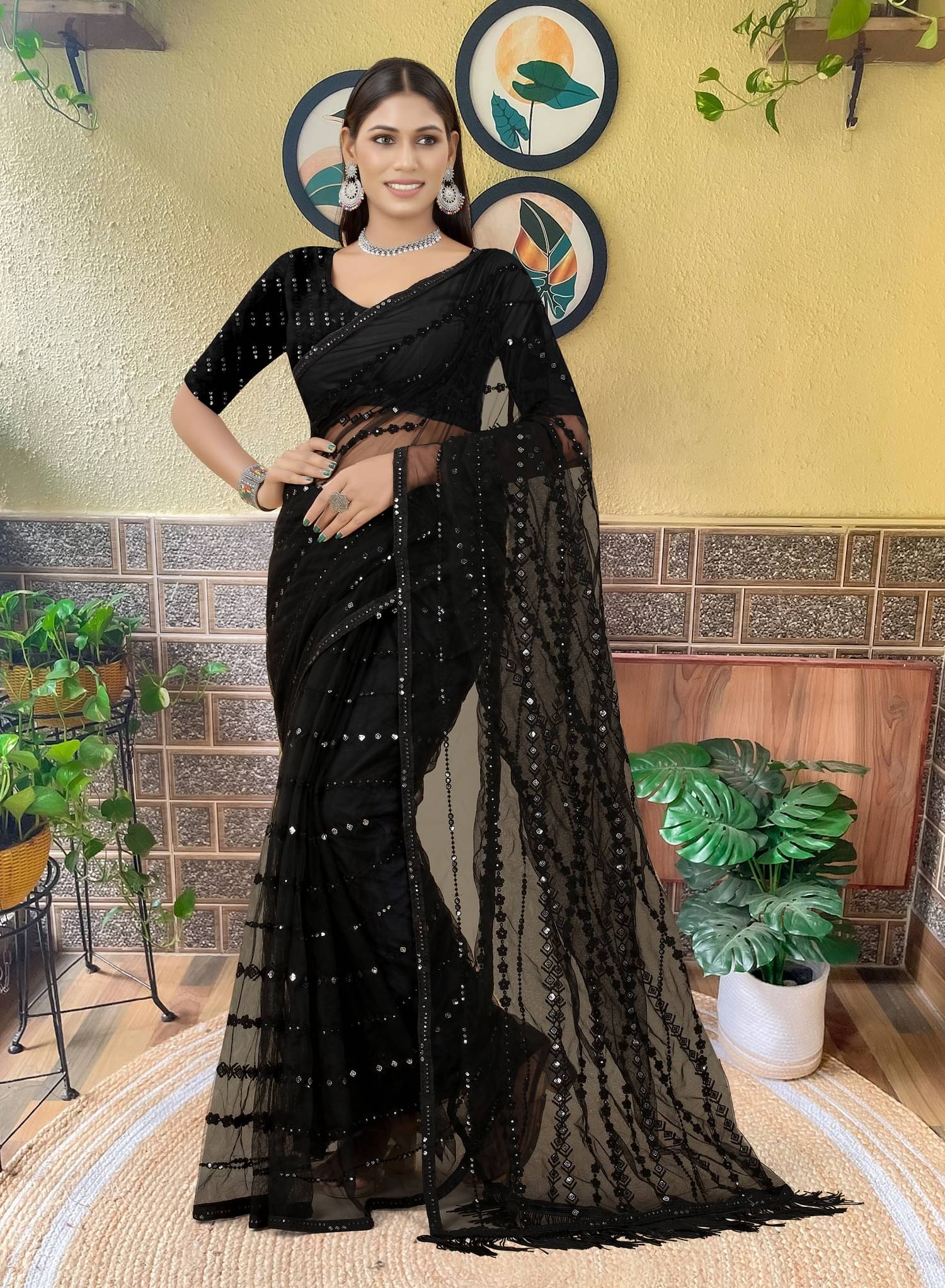 JULEE Georgette Embroidered Regular Saree With Unstitched Blouse Piece ( Multicolor 2 ) JULEE Georgette Embroidered Regular Saree With Unstitched Blouse Piece ( Multicolor 2 )