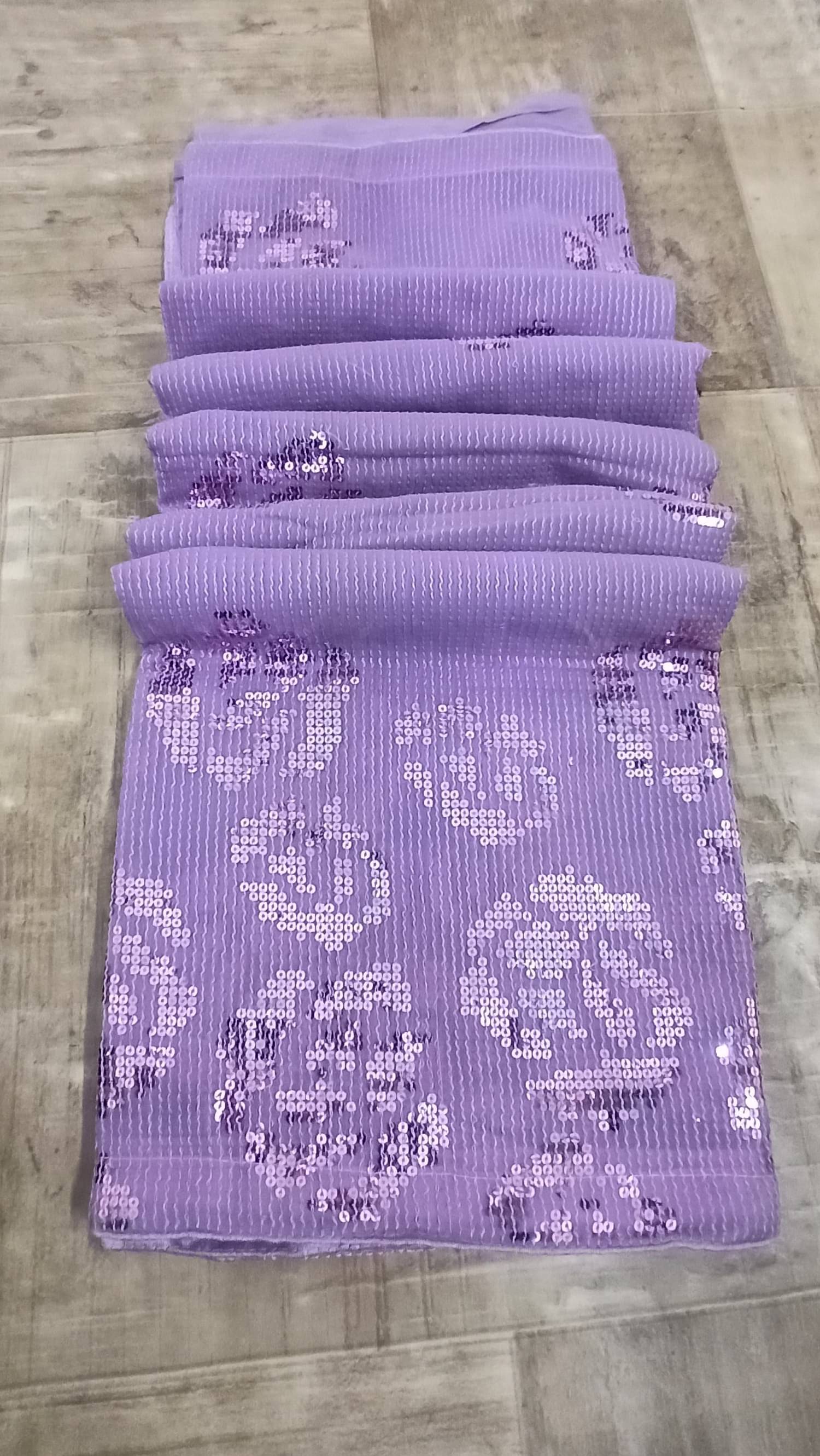 JULEE Georgette Embroidered Regular Saree With Unstitched Blouse Piece ( Lavender ) JULEE Georgette Embroidered Regular Saree With Unstitched Blouse Piece ( Lavender )