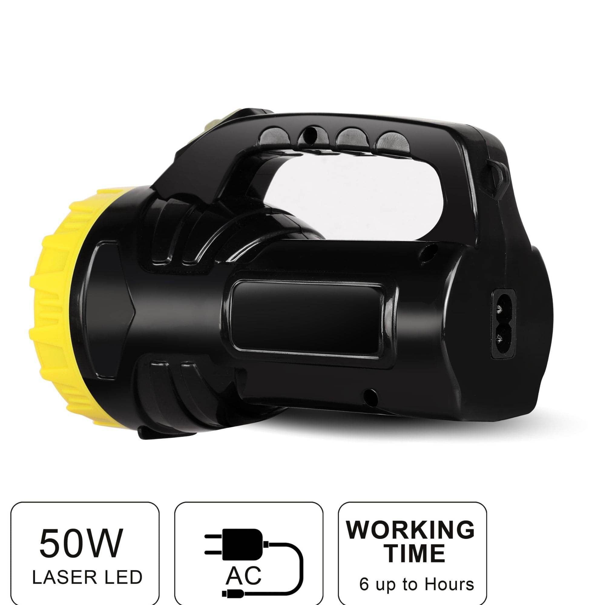     			Kadio - 50W Rechargeable Flashlight Torch ( Pack of 1 )