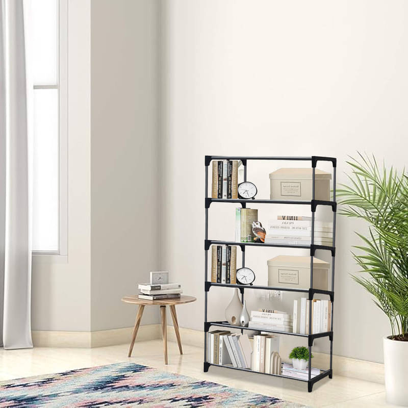     			Konline 6-Layer Metal Book Shelf