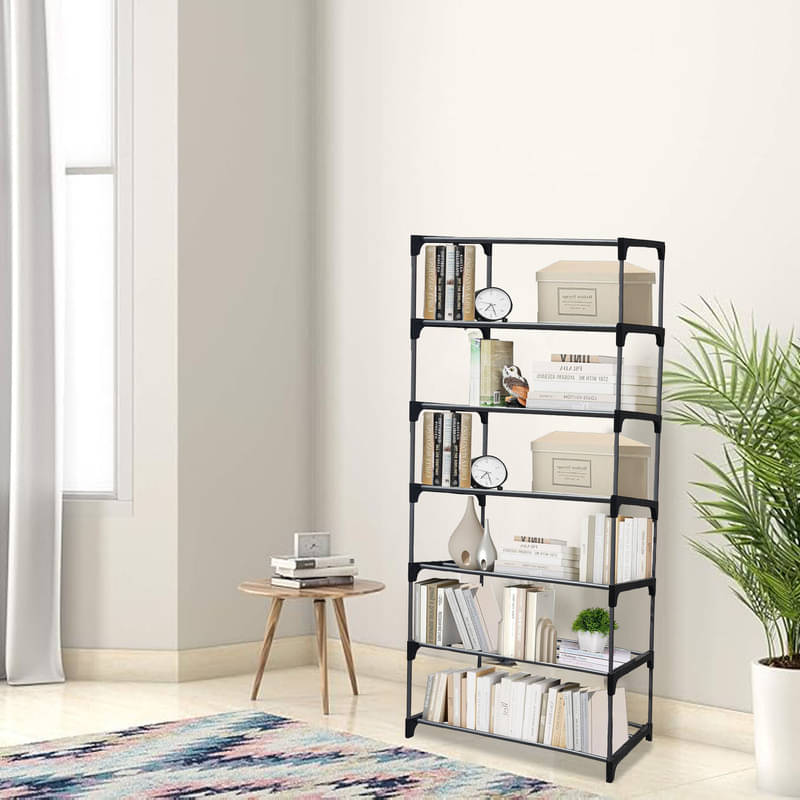     			Konline 7-Layer Metal Book Shelf