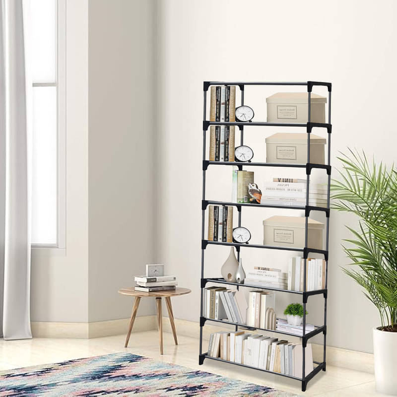     			Konline 8-Layer Metal Book Shelf