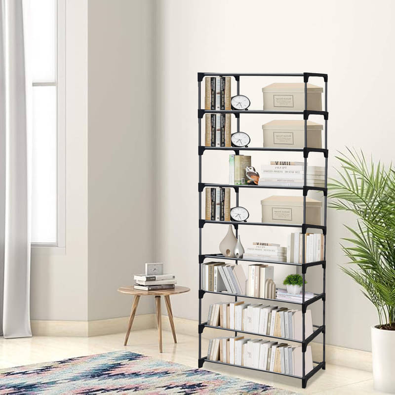     			Konline 9-Layer Metal Book Shelf