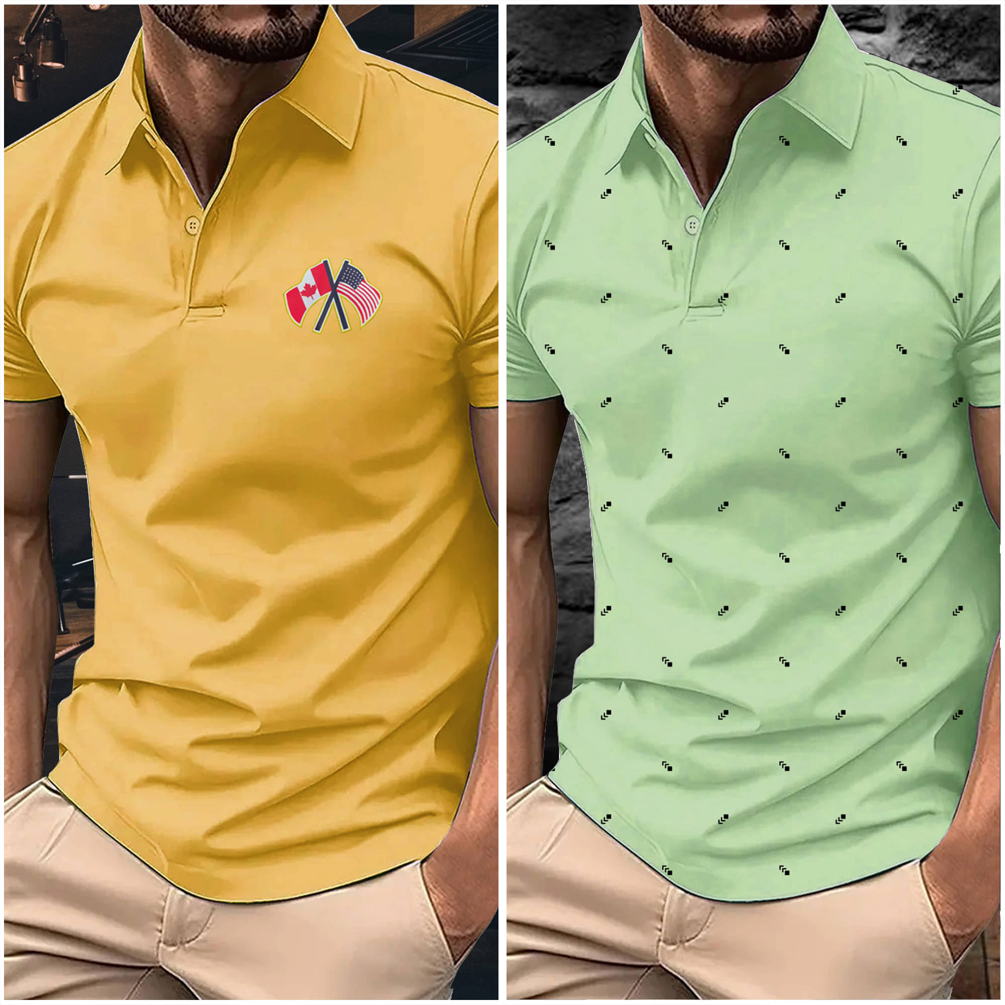     			Merriment Men Polyester Slim Fit Printed Polo T Shirt ( Sea Green )