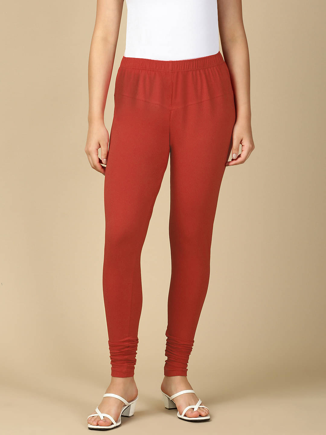     			PYNK Pack of 1 Cotton Women Churidars ( Rose Gold )