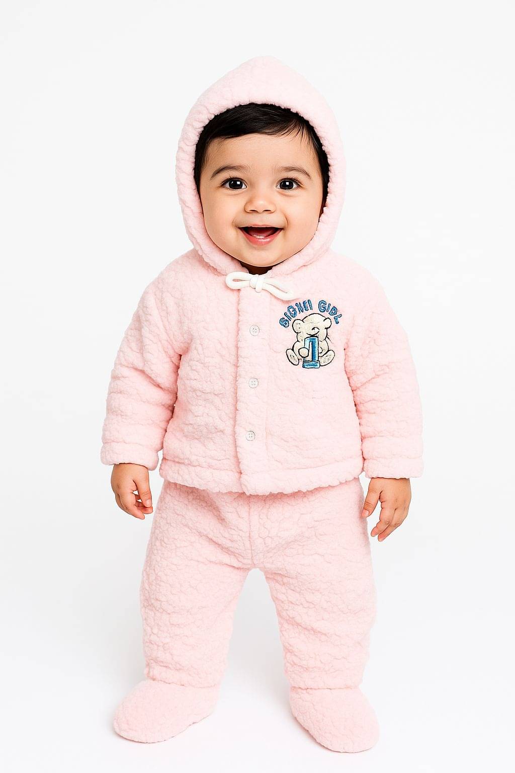     			RELANE New Born Baby Soft Feel Cotton Blend Suit For Winter Wear 3Pcs Set