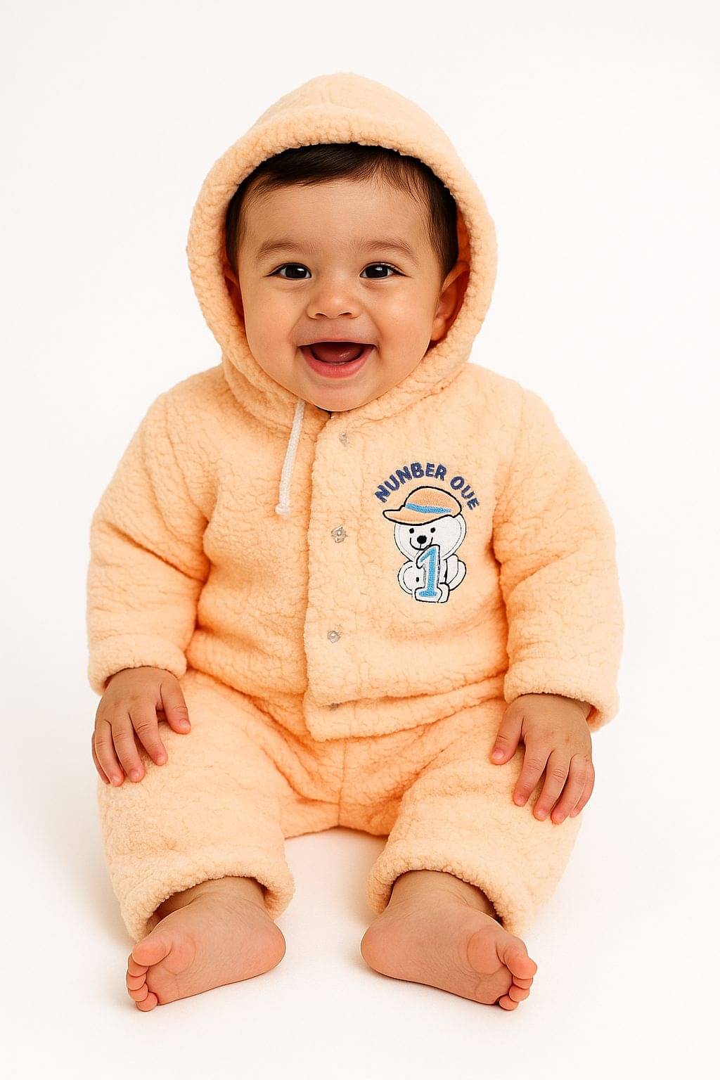     			RELANE New Born Baby Soft Feel Cotton Blend Suit For Winter Wear 3Pcs Set