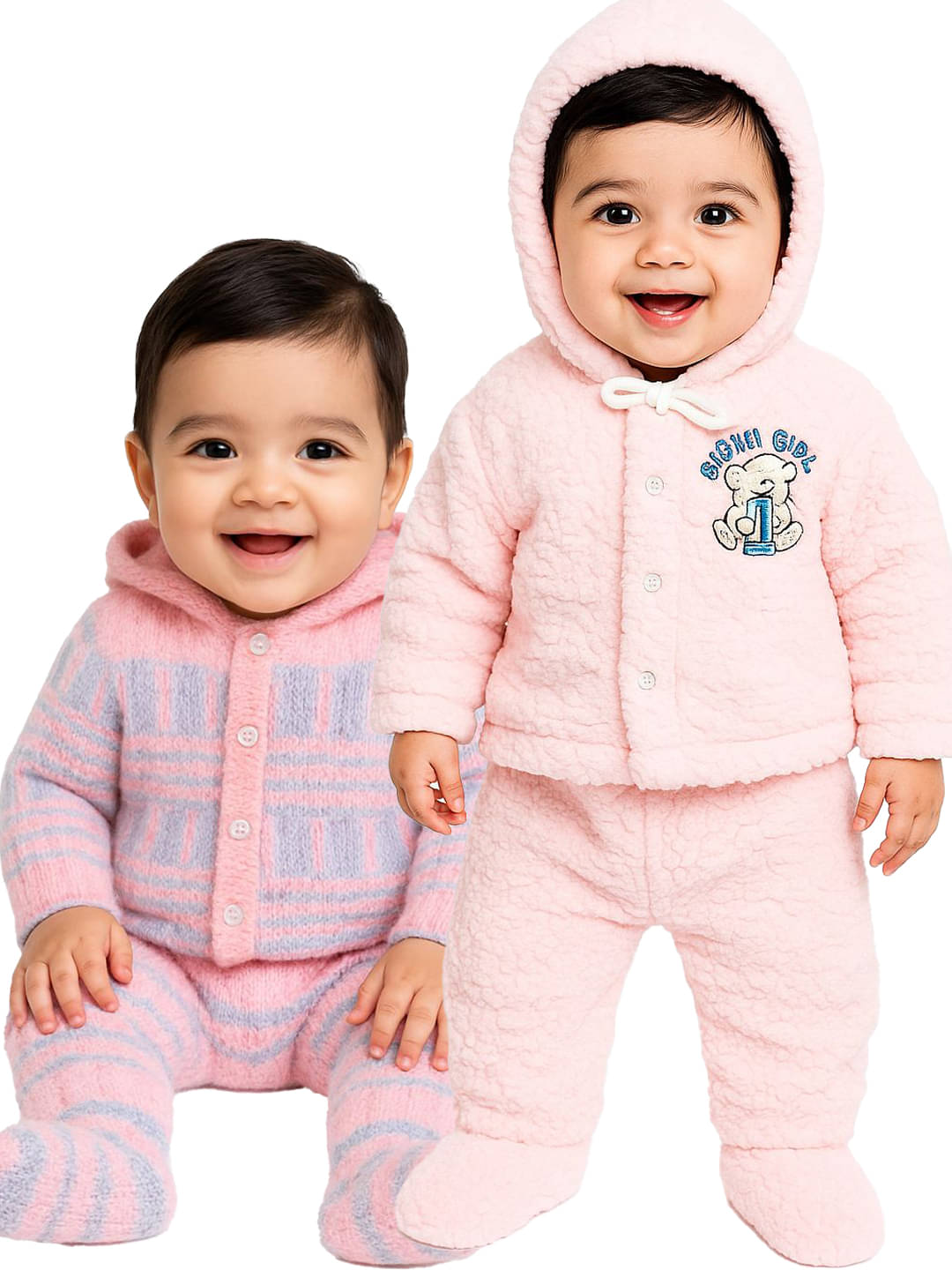     			RELANE New Born Baby Soft Feel Cotton Blend Suit For Winter Wear 3Pcs Set