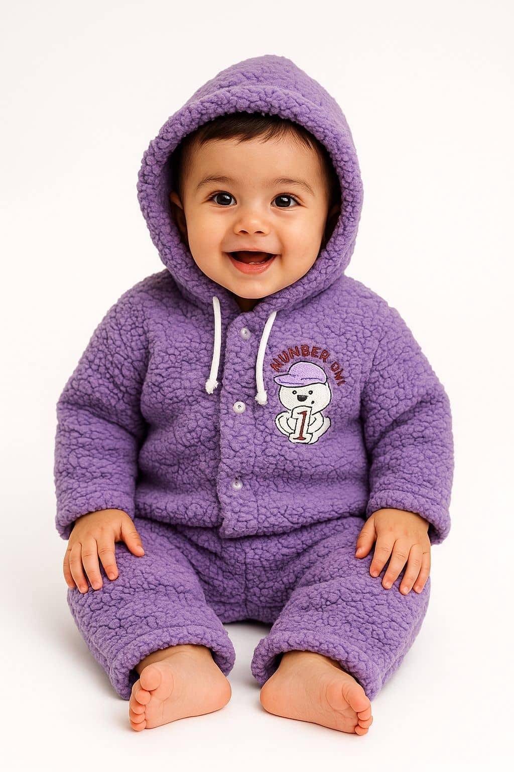 RELANE New Born Baby Soft Feel Cotton Blend Suit For Winter Wear 3Pcs Set