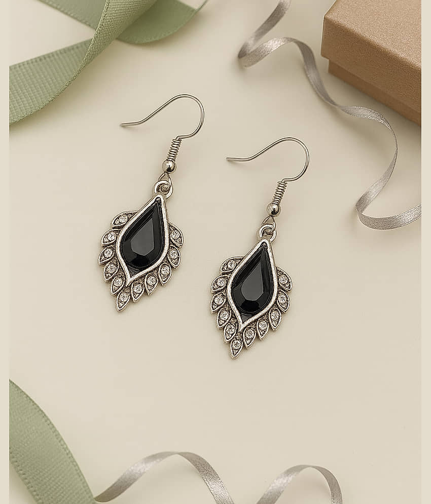 SHANKHRAJ MA LL Black Drop Earrings ( Pack of 1 ) - Earrings | Buy online on ZillyBuy
