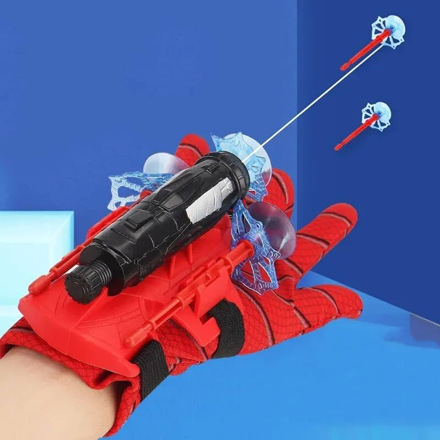     			Spider Web Shooters Toy for Kids Fans, Hero Launcher Wrist Toy Set, Cosplay Launcher Bracers Accessories, Sticky Wall Soft Bomb Funny Children's Educational Toys, Multicolor (Spider Webs)