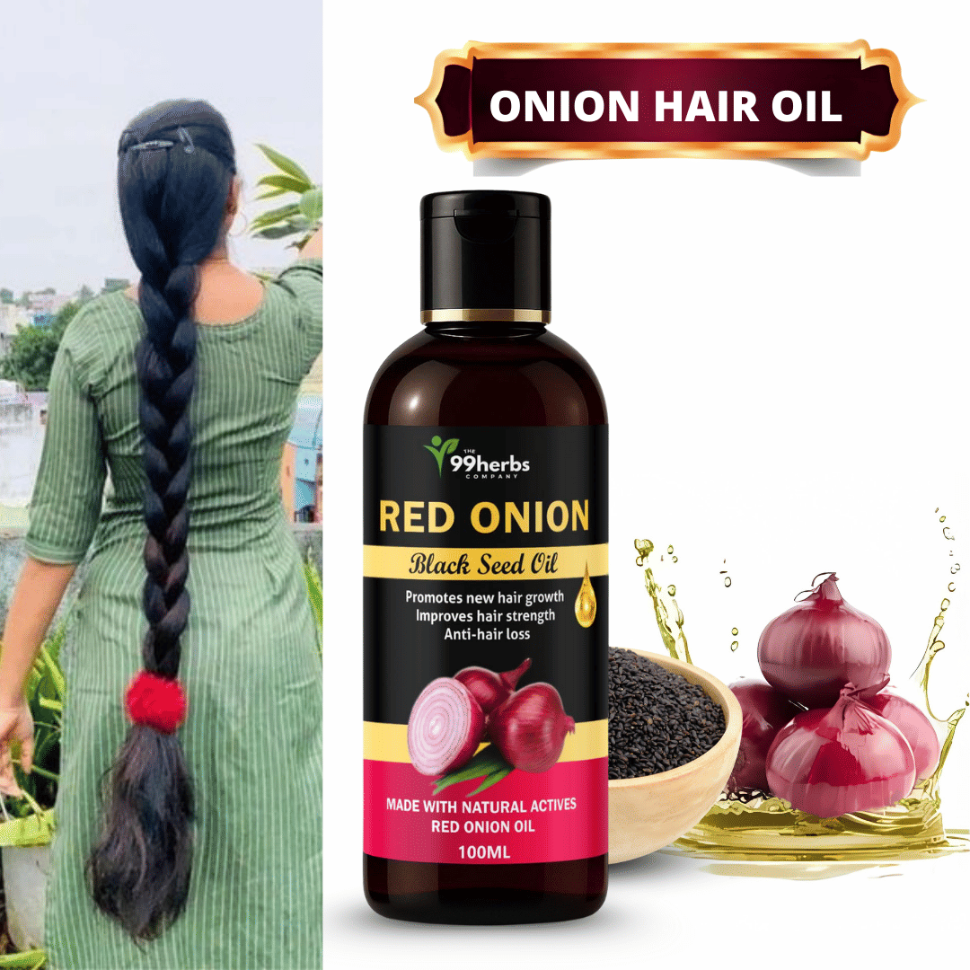 THE 99 HERBS COMPANY Anti Hair Fall Onion Oil 100 ml ( Pack of 1 ) THE 99 HERBS COMPANY Anti Hair Fall Onion Oil 100 ml ( Pack of 1 )