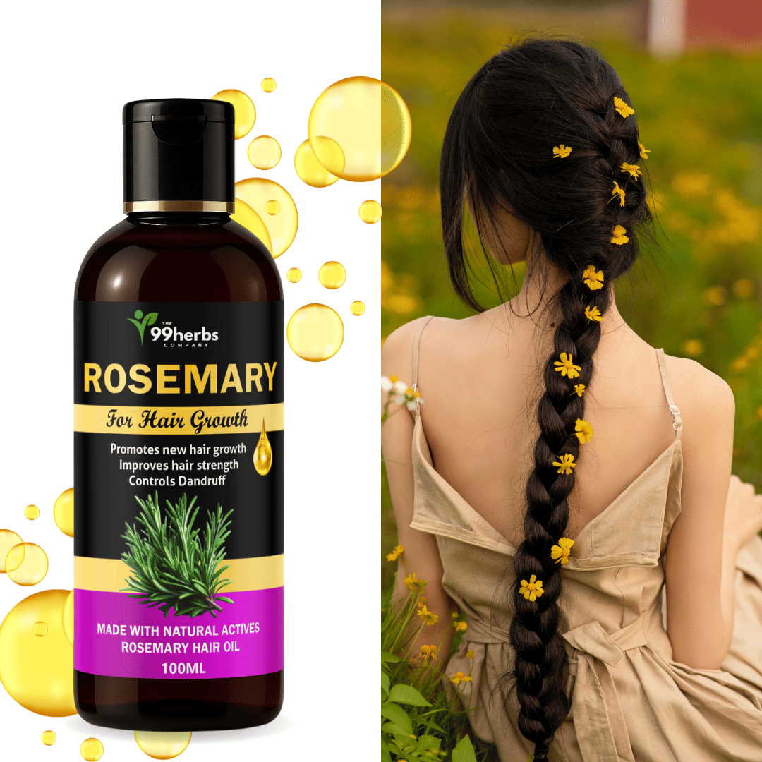 THE 99 HERBS COMPANY Hair Growth Rosemary Oil 100 ml ( Pack of 1 )     			THE 99 HERBS COMPANY Hair Growth Rosemary Oil 100 ml ( Pack of 1 )