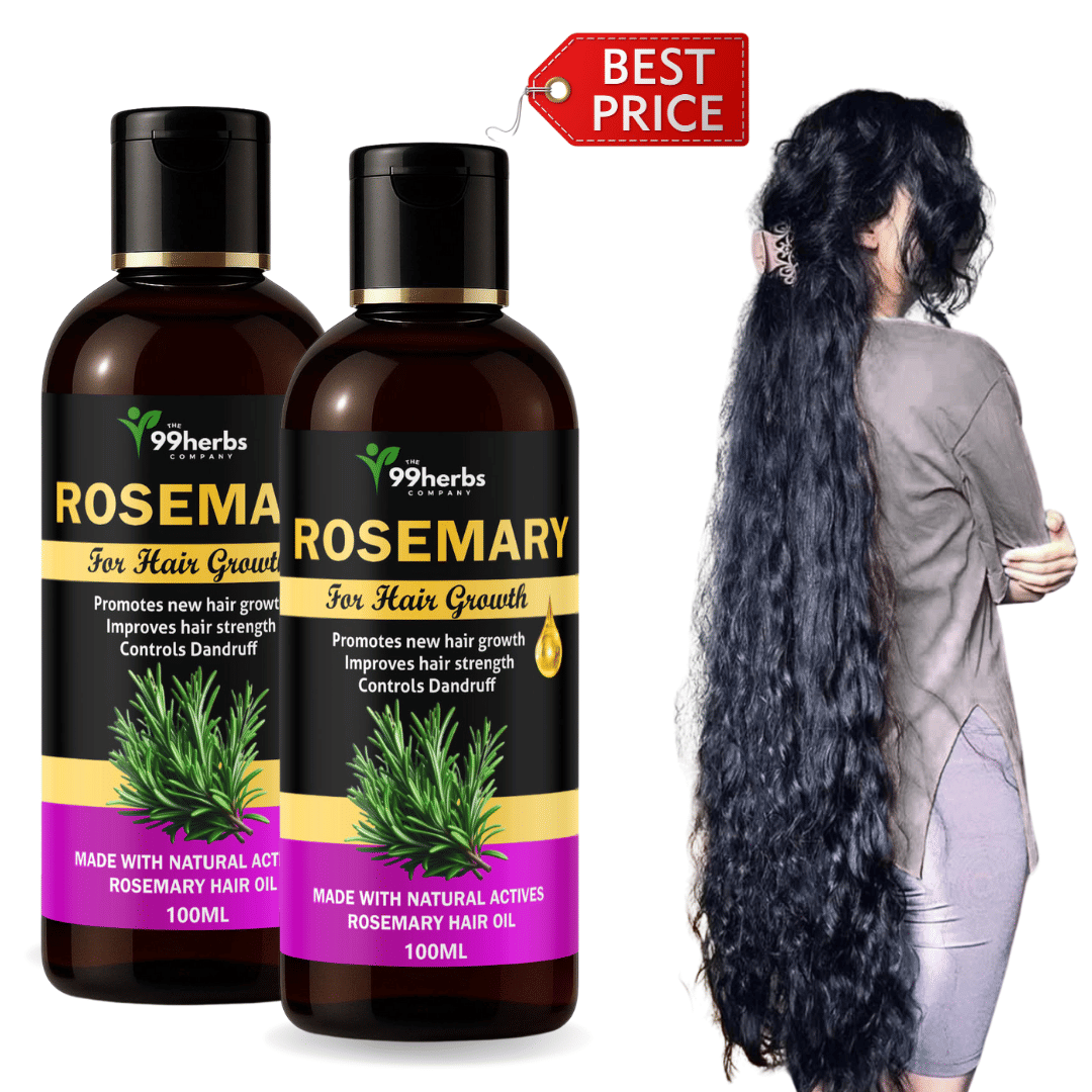 THE 99 HERBS COMPANY Hair Growth Rosemary Oil 100 ml ( Pack of 2 ) THE 99 HERBS COMPANY Hair Growth Rosemary Oil 100 ml ( Pack of 2 )