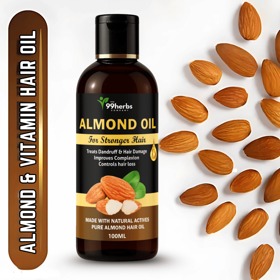 THE 99 HERBS COMPANY Hair Growth Almond Oil 100 ml ( Pack of 1 )     			THE 99 HERBS COMPANY Hair Growth Almond Oil 100 ml ( Pack of 1 )