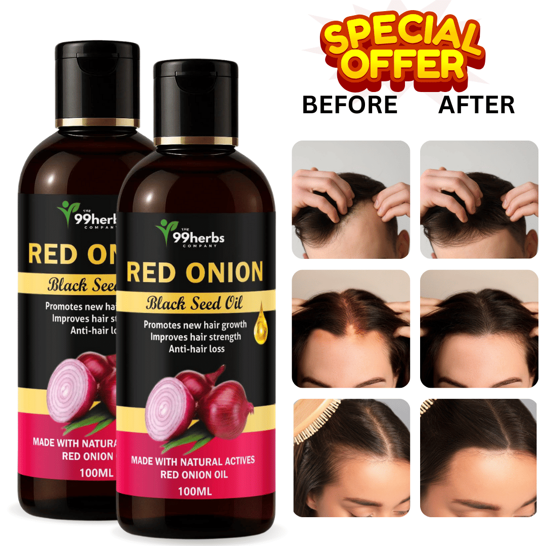     			THE 99 HERBS COMPANY Hair Growth Onion Oil 1000ml ( Pack of 2 )