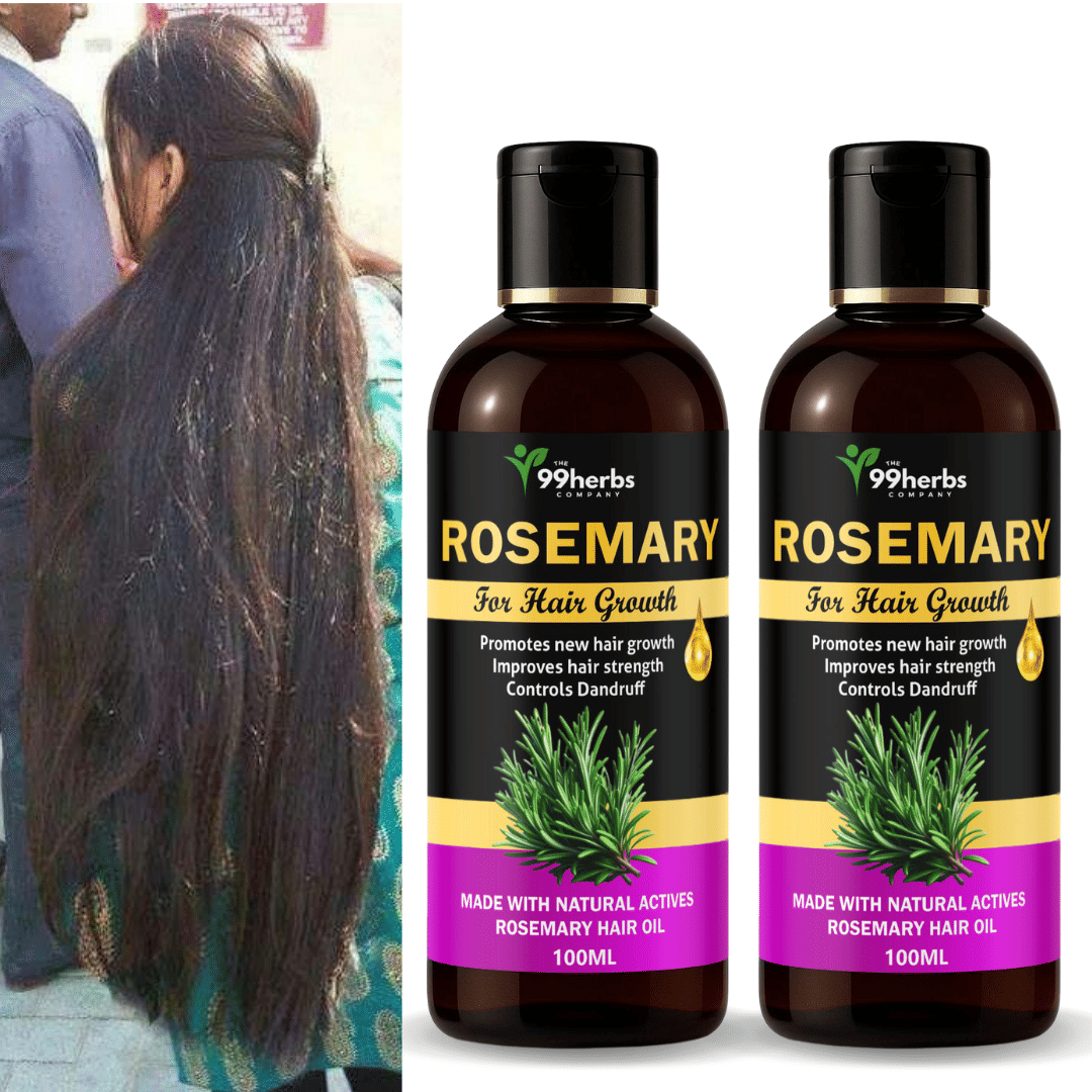 THE 99 HERBS COMPANY Hair Growth Rosemary Oil 100 ml ( Pack of 2 ) THE 99 HERBS COMPANY Hair Growth Rosemary Oil 100 ml ( Pack of 2 )