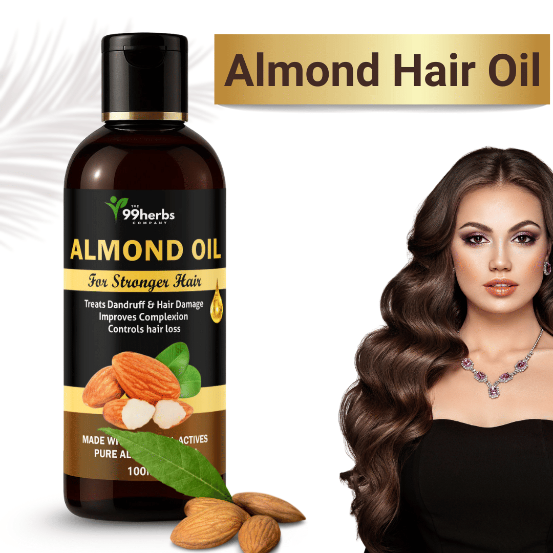 THE 99 HERBS COMPANY Hair Growth Almond Oil 100 ml ( Pack of 1 )     			THE 99 HERBS COMPANY Hair Growth Almond Oil 100 ml ( Pack of 1 )