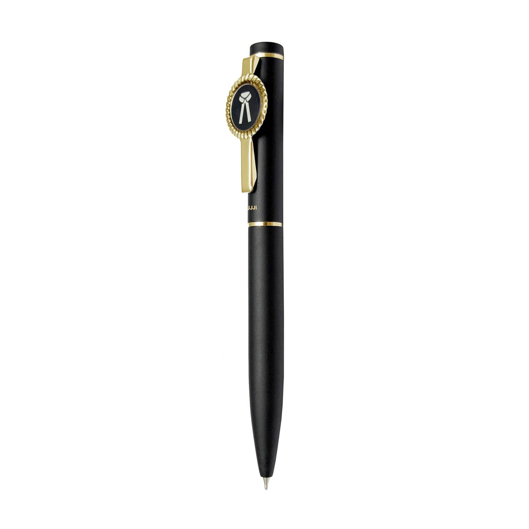 UJJi Advocate Logo Brass Matte Black Metal Ball Pen UJJi Advocate Logo Brass Matte Black Metal Ball Pen