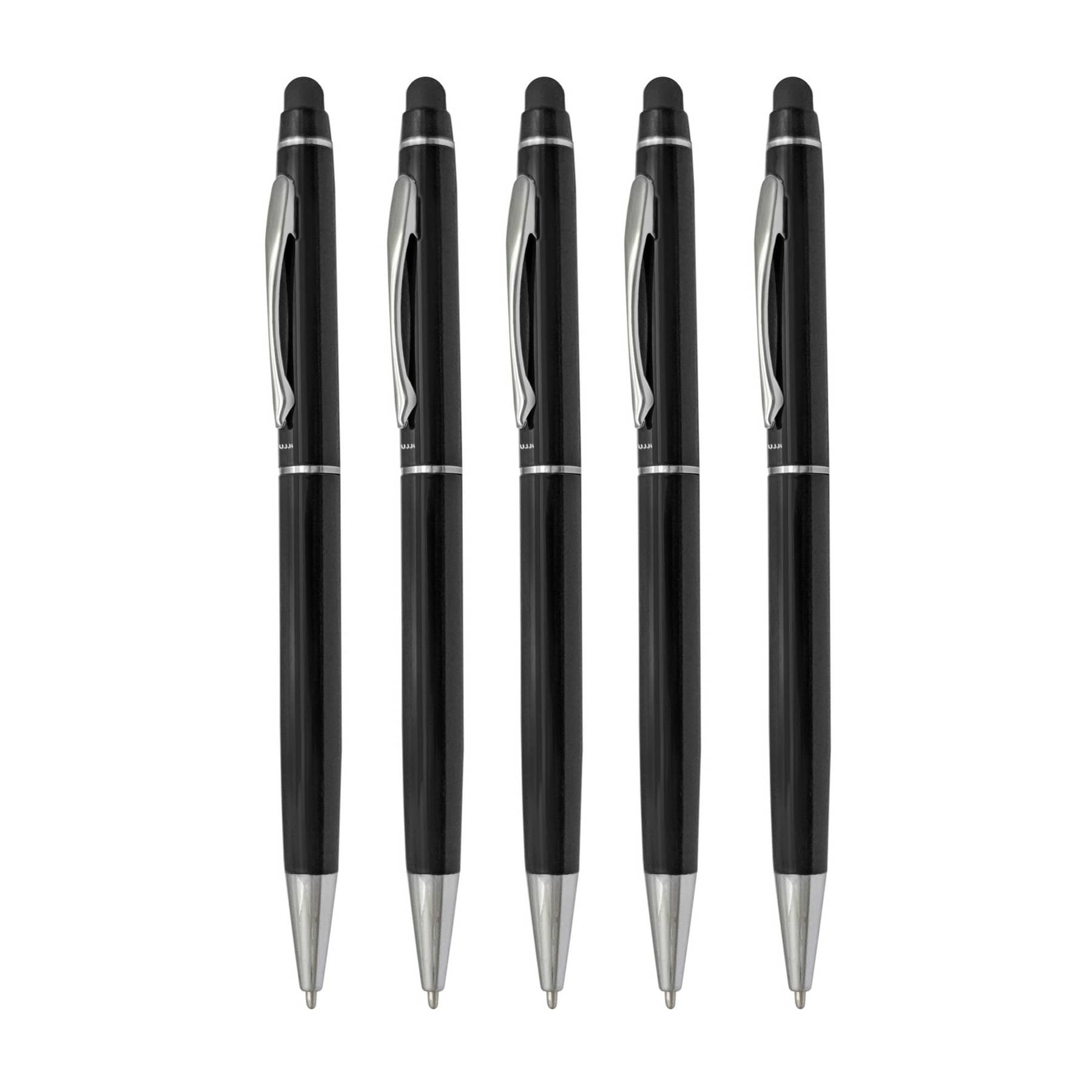     			UJJi Gloss Black Pen with Stylus for Touch Screen Ball Pen