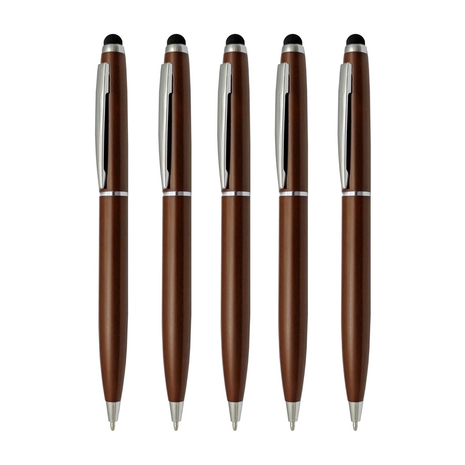 UJJi Matte Coffee/Brown Pen with Stylus for Touch Screen Ball Pen UJJi Matte Coffee/Brown Pen with Stylus for Touch Screen Ball Pen
