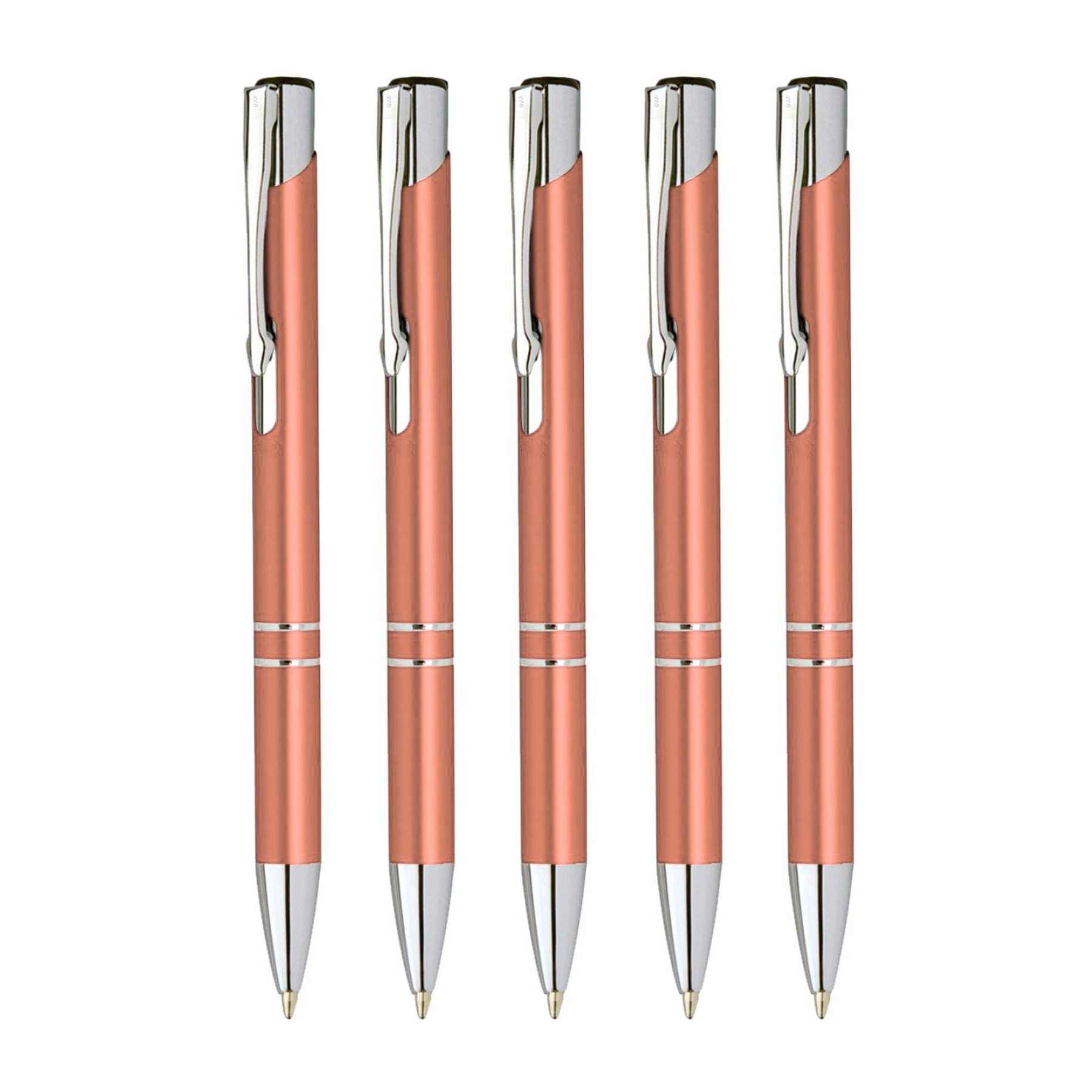 UJJi Rose Gold with Chrome Parts Gloss Metal Pen in Click Mechanism Ball Pen UJJi Rose Gold with Chrome Parts Gloss Metal Pen in Click Mechanism Ball Pen