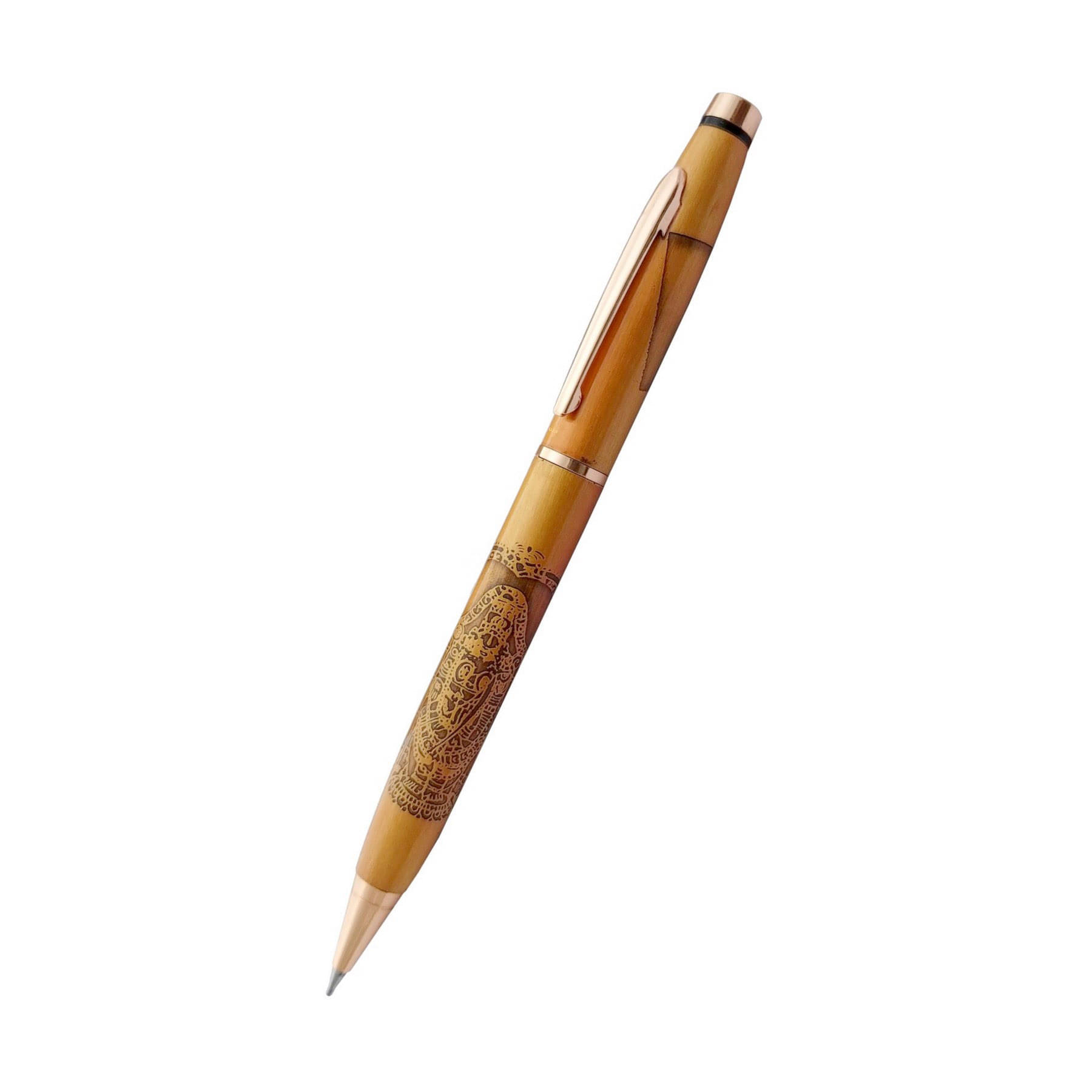     			UJJi Shri Balaji Lord Carved Antique Rose Gold Ball Pen