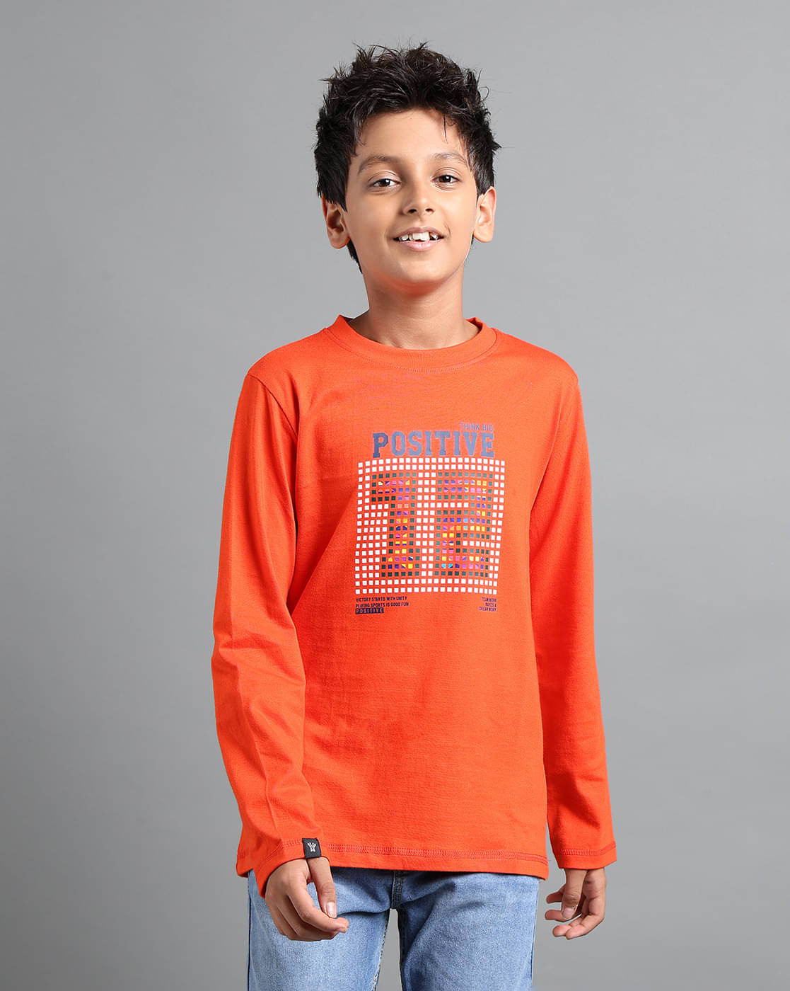     			Under Fourteen Only Pack of 1 Boys Fleece T-Shirt ( ORANGE )