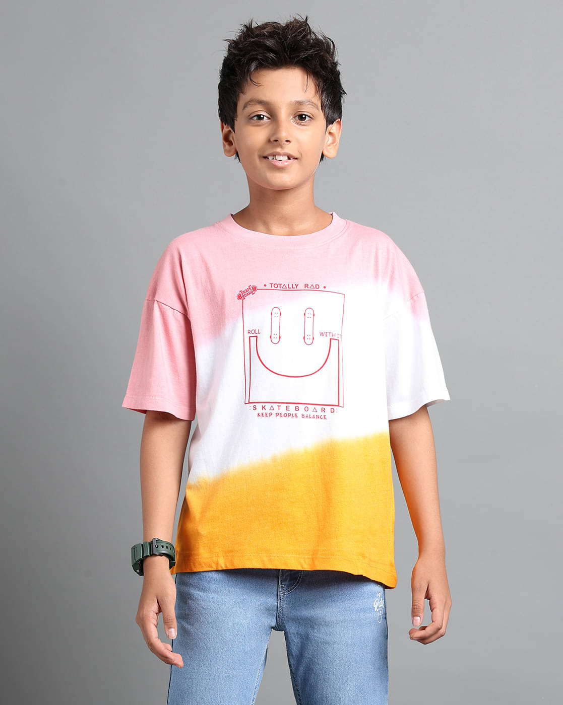     			Under Fourteen Only Pack of 1 Boys Cotton T-Shirt ( CORAL )