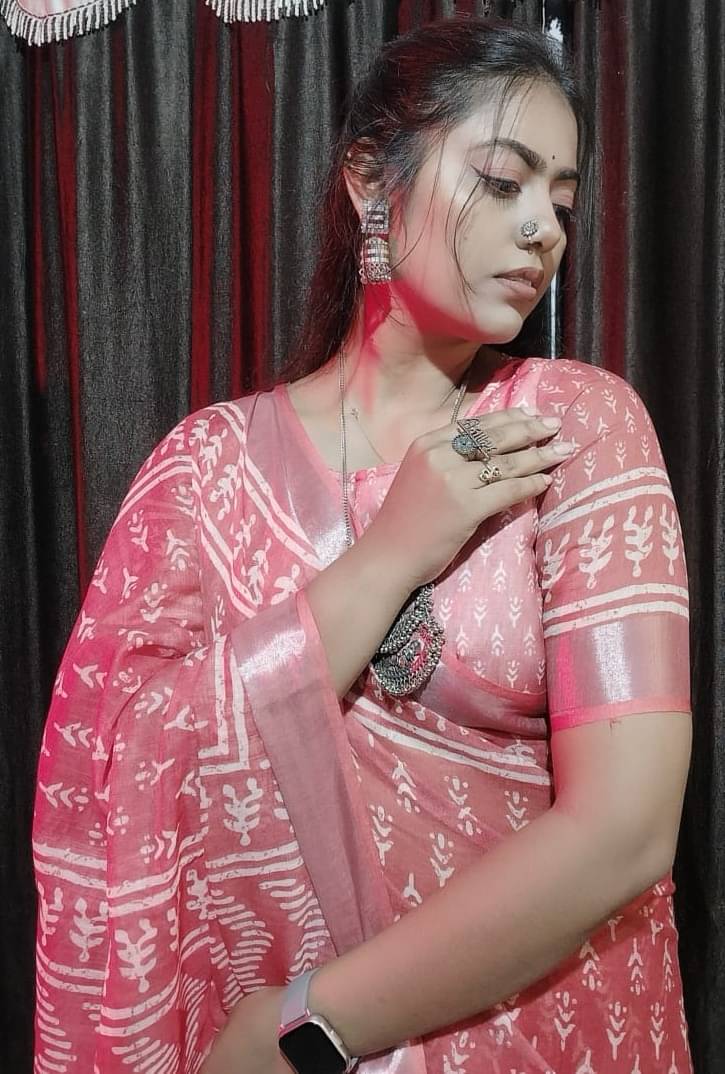 VTEXX Cotton Printed Regular Saree With Unstitched Blouse Piece ( Pink ) VTEXX Cotton Printed Regular Saree With Unstitched Blouse Piece ( Pink )