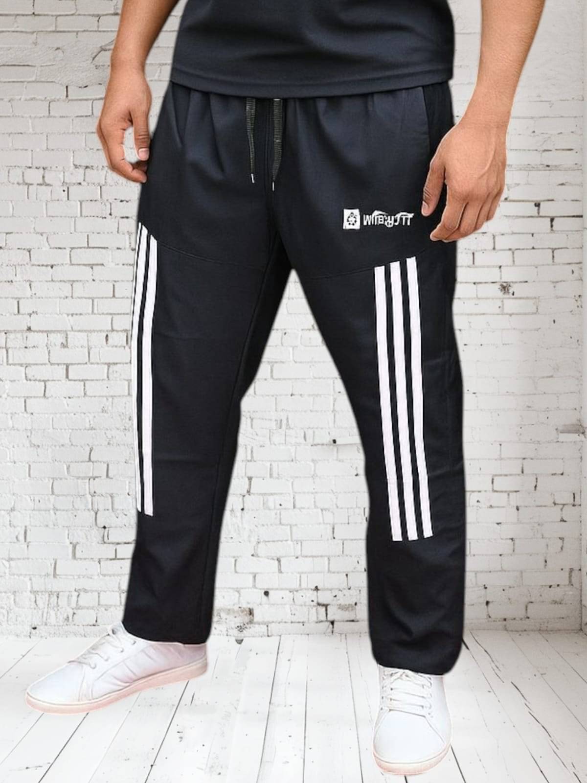     			WHEY FIT Black Polyester Men's Trackpants ( Pack of 1 )