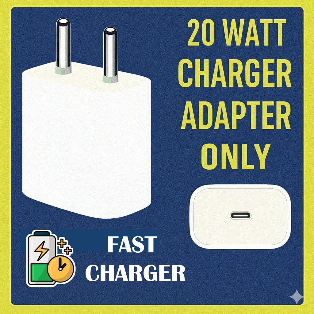     			20W Type-C Fast Charger Adapter with Power Delivery (PD) Technology | Universal USB-C Charging Block for Smartphones, iPhone, Android, Tablets | Compact, Portable, Safe & Reliable Wall Charger