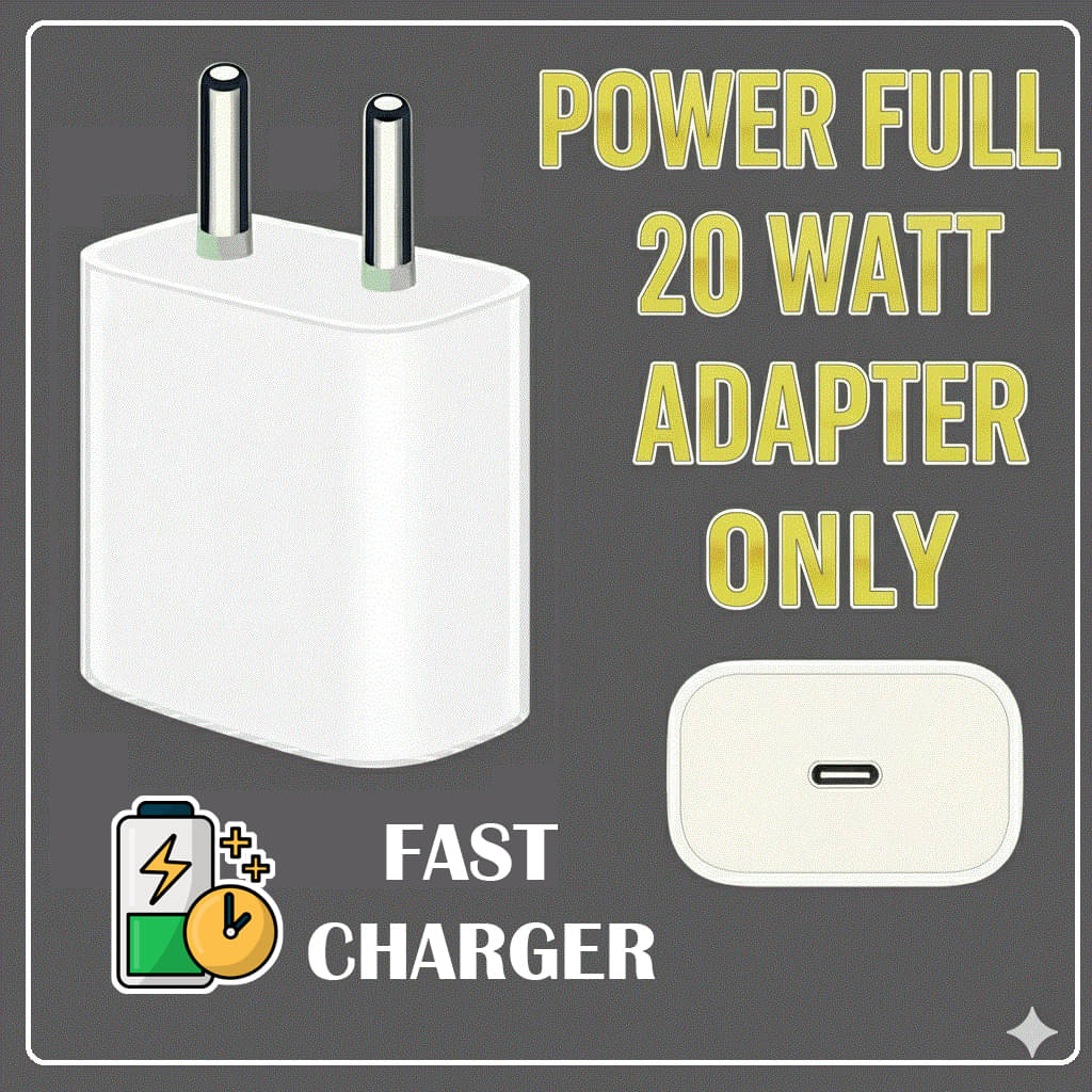     			20W Type-C Fast Charger Adapter with Power Delivery (PD) Technology | Universal USB-C Charging Block for Smartphones, iPhone, Android, Tablets | Compact, Portable, Safe & Reliable Wall Charger